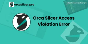 Orca Slicer Access Violation Error